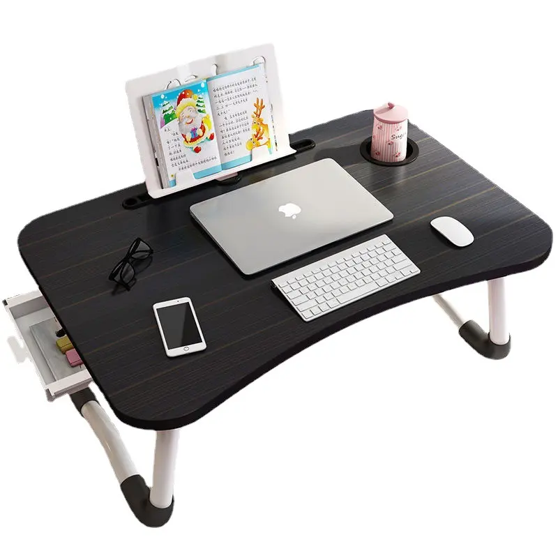 कस्टम लोगो रंगीन पर्यावरण-अनुकूल लैपटॉप डेस्क फोल्डिंग लैपटॉप टेबल बिस्तर के लिए फोल्डेबल कंप्यूटर टेबल