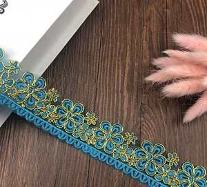 10Yard Pita Bordir Polos Ramah Lingkungan 100% Poliester, Bahan Kerajinan Tangan Jahit DIY untuk Pakaian - Product Image 3