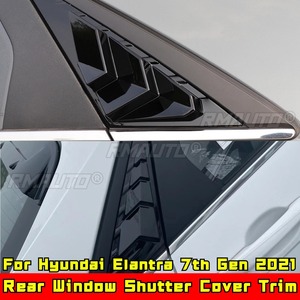 Car Side Rear <b>Window</b> Louver Shutter <b>Cover</b> Compatible With Hyundai Elantra 2021 7th Gen Body Kit Sport Style Car Accessories - Product Image 4