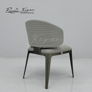Keynes Modern PU Leather <b>Dining</b> <b>Chair</b> Metal Frame Upholstered Side <b>Chair</b> for Restaurant Hotel Home - Product Image 3