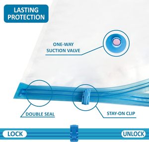 Travel Vacuum <b>Compression</b> <b>Bags</b> Luggage Packing Organizer Portable Airtight Space Saver <b>Bags</b> for Clothes Suitcase Storage - Product Image 4