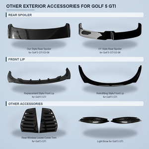 Nuovo Spoiler Posteriore Lucido Nero in ABS per Volkswagen <span class=keywords><strong>Golf</strong></span> 5 GTI 2003-2008 - Product Image 3