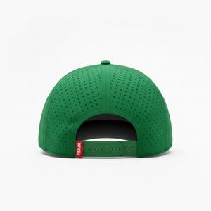 หมวกแก๊ปเบสบอลกันน้ำ 5 แผง แบบคลาสสิก แห้งเร็ว ระบายอากาศได้ดี สำหรับกีฬากลางแจ้ง ปรับขนาดได้ ผลิตตามแบบ OEM พร้อมป้าย PVC ตามสั่ง - Product Image 4