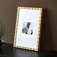 Cadre photo en bois 12x18 20x28 pouces, taille personnalisée, avec passe-partout pour décoration de galerie à domicile, vente en gros directe usine