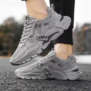 Zapatillas de Deporte Modernas para Hombre, Zapatillas de Skate con Suela Gruesa y Amortiguación Ligera, Cómodas, de Goma PU - Product Image 5