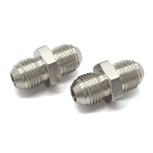 Connecteur droit CNC AN6‑AN6, raccord mâle-mâle en acier nickelé pour mise à niveau de refroidisseur de carburant automobile - Product Image 5