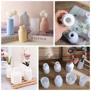 DIY Silicone <b>Resin</b> Mold Pen Holder Vase Bottle Shaped Box Jar Epoxy Casting Molds for Dried Flower Vase - Product Image 5
