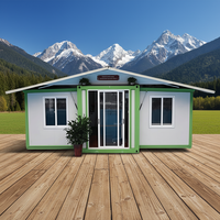 Maison Modulaire de Luxe Extensible en Conteneur de 20 et 40 pieds avec Structure en Acier, 3 Chambres, Préfabriquée, pour Villas et Hôtels