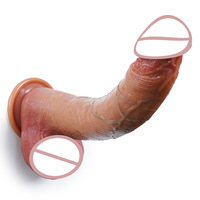 Dildo de Silicona Realista con Ventosa, Juguete Adulto Flexible con Venas, Suave al Tacto, Masturbador Masculino para Hombres, Mujeres y Parejas