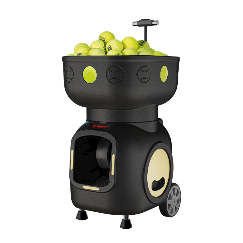 SIBOASI Intelligente tragbare profession elle Tennisball-Schieß maschine Neueste Modell-Trainings geräte mit Batteriedisplay-App****^^^^ https://www.siboasi.com