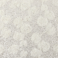 Tissu perlé droite Rose paillettes broderie non tissé trame tricoté scène/robe/vêtements de mariage chaussures accessoires utilisation