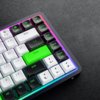 Clavier mécanique de jeu ultra fin RGB à profil bas sans fil Bluetooth 75% en aluminium avec disposition arabe espagnole personnalisée 84 touches