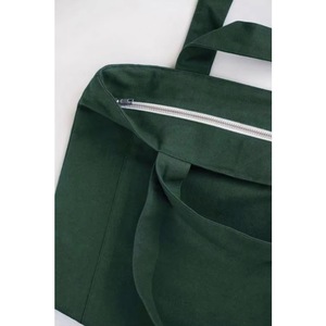 Sac fourre-tout en toile avec fermeture éclair et poche intérieure, fabrication OEM certifiée BSCI - Product Image 3