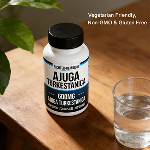 Suplementos a granel Oem personalizado Crecimiento muscular Suplemento dietético Planta pura Ajuga Turkestanica Extracto Turkesterona Cápsulas - Product Image 4