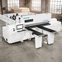 Machine de découpe de portes en bois à trois côtés de haute précision Mingan MA-NP280S, scie à panneaux CNC avec rouleau de pression
