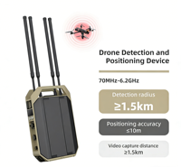 Sistema de Detección de Drones Ladasky LDK-TZ-600A - Detector de Señales Duradero con Control Remoto para Seguridad Pública en Interiores/Exteriores 70-6200m