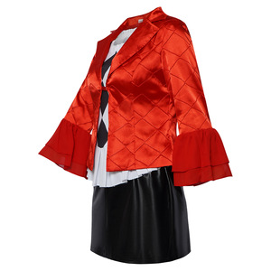 Disfraz de Personaje de Película - Disfraz de Arlequín Femenino, Traje Rojo de Tela de Poliéster, Disfraz de Halloween - Product Image 3