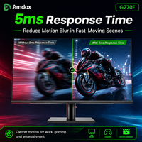 27 Zoll FHD Monitor 144Hz Computerbildschirm PC-Monitor Gaming-Monitor mit Verstellbarem Standfuß