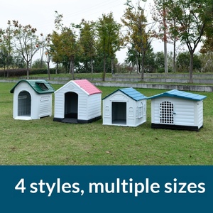 Modern Küçük Orta Büyük Köpekler İçin Dış Mekan Kulübesi Her Mevsim Yağmur Geçirmez Su Geçirmez Plastik Köpek Evi Oturma Odası İçin - Product Image 6