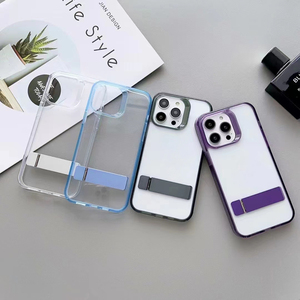 Per <span class=keywords><strong>iPhone</strong></span> <span class=keywords><strong>14</strong></span> cavalletto in metallo <span class=keywords><strong>custodia</strong></span> trasparente Cover Skin Luxury Clear Appl <span class=keywords><strong>custodia</strong></span> per telefono per iPhone14 <span class=keywords><strong>custodia</strong></span> 11 12 13 Pro Max - Product Image 2