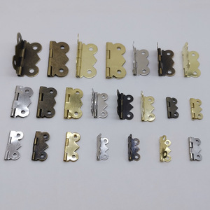 Mini charnières vintage pour meubles et quincaillerie, accessoires décoratifs, charnières métalliques de petite taille pour boîtes en bois et bagages - Product Image 3