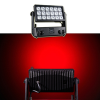 Panel de Luz LED Impermeable de 18x20w, 18 LEDs, 20W RGBWAUV 6en1, con Batería, Control por Aplicación Móvil y Wifi, para Iluminación Urbana