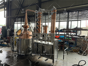 Destilador de Whisky y Ginebra Ace 300L, Destilación de Alcohol Casera, Tanque de Vapor Calentado, Columna, Máquina de Alcohol Extra, Recipiente de Cobre en Venta - Product Image 4