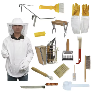 Kit de démarrage d'équipement d'apiculture automatique pour outils de jardinage, fournitures d'apiculteur en gros incluant fumoir à reine d'abeille et brosse Y - Product Image 2