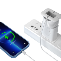 Étui de protection en silicone pour chargeur, enrouleur de câble, protection de câble, organisateur de fils, 2 en 1, protecteur de chargeur en silicone