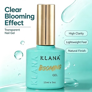 KLANA 2026 Gel Transparente para Uso en Salón, Gel de Larga Duración para Efecto Blooming, Gel de Acabado UV LED de 15 ml, Removible en Agua, para Diseño de Uñas con Efecto Acuarela - Product Image 6