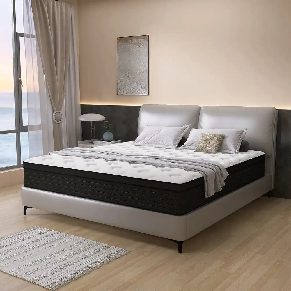 "HOT BUY" Matelas hybride à ressorts ensachés moyen dans une boîte