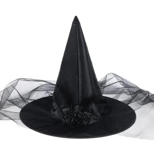 RTS Venta Halloween Adulto Danza Vestir Pluma Rosa <span class=keywords><strong>Bruja</strong></span> Cosplay Fantasma Festival Productos Sombrero - Product Image 3