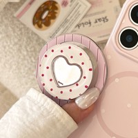 Support de téléphone portable magnétique Love Wave Point Mirror à forte adsorption pour support de bureau compatible