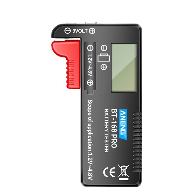 MLK ANENG BT-168 PRO Digital Lithium Battery Tester Universal Capacity Check and Load Analyzer Display for AAA AA Button Cell