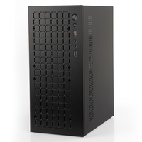 Boîtier PC RGeek Micro ATX, boîtier PC Mini PC ITX, boîtier d'ordinateur de bureau Micro ATX MATX DTX ITX Mini PC, prend en charge les disques durs 3,5 pouces