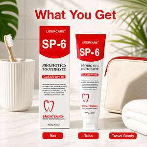<span class=keywords><strong>Pasta</strong></span> de Dientes Probiótica SP-6 Venta <span class=keywords><strong>al</strong></span> por Mayor Blanqueador Dental Anti Sarro Cuidado de Encías OEM - Product Image 1