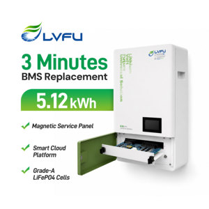 Batterie de stockage domestique LVFU 48V 100Ah LifePO4, remplacement du BMS en 3 minutes, montage mural, batterie au phosphate de fer lithium (LFP) 5 kWh - Product Image 1