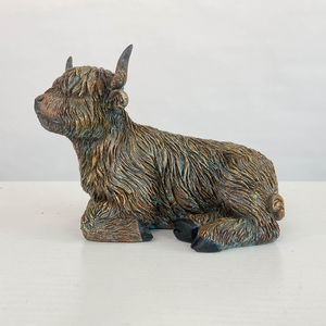 Top vente résine <span class=keywords><strong>Highland</strong></span> vache ornements créatif maison salon bureau décoration vache Figurine Statue résine Statue cadeau - Product Image 5