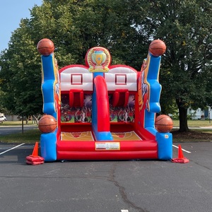 Aro de Baloncesto Inflable para Deportes, <span class=keywords><strong>Juego</strong></span> Inflable para Fiestas de Carnaval con Soplador de Aire - Product Image 3