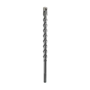 Italian Supplier Professional Sandblasted Surface Finish 4 Cuts Sds Max Twist Drill With Carbide Bit