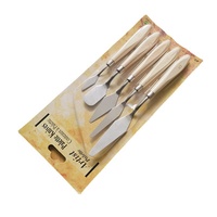 Source Spot Divers Ensembles de Couteaux à Palettes Matériau en Éponge avec Manche en Bois et Plastique pour Peinture à l'Huile Grattoir et Modélisation Art
