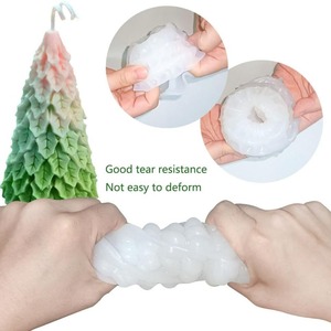 <span class=keywords><strong>Moule</strong></span> en Silicone Sapin de Noël pour Bougie Parfumée au Pin, Plâtre ou Outils de Gâteau, Décoration de Maison DIY - Product Image 3