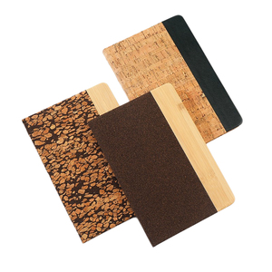 A5 Mềm Gỗ Hạt Máy Tính Xách Tay Thiết Lập Thân Thiện Với Môi Tre Da Căn cứ Cà Phê Gỗ Hạt Nối Notepad Với Biểu Tượng Tùy Chỉnh Hộp - Product Image 1