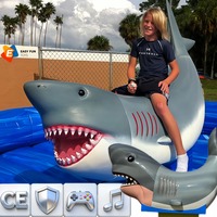 Jeu Commercial de Location Haute Capacité de Charge Shark Crazy Bull avec Structure à Verrouillage Complet par Vis pour Enfants