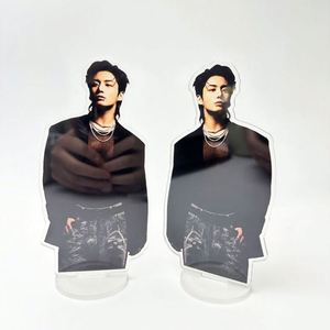Hot Stock Kpop Character Standing <b>Card</b> Acrylic Display Rack Small <b>Card</b> Picture Frame Plastic Desktop Gift Rack for <b>Table</b> Use - Product Image 5