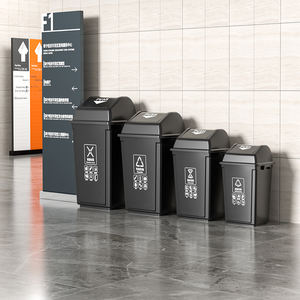 سلة مهملات YYN سعة 10 لتر بغطاء متأرجح، حاوية نفايات صغيرة للاستخدام الداخلي، صديقة للبيئة - Product Image 2