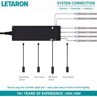 Sakelar Sensor Sentuh Berkabel 10mm DC12 24V Kontrol Terpusat Sensor Kontrol Sentuh untuk Lampu LED Lemari Kabinet