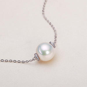 Collar de Cadena con Colgante Individual Lulutong de Zhuji Jewelry, Plata S925 con Perla de Agua Dulce Auténtica, Material Principal Oro y Platino - Product Image 1