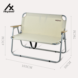Ligero de aluminio de gran tamaño asiento jardín plegable Camping al aire libre restaurante café silla - Product Image 4