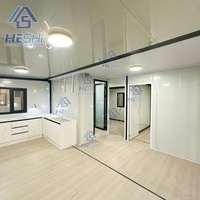 Maison préfabriquée prête à l'emploi, pliable et portable, 40 pieds x 20 pieds, 5 chambres, conteneur extensible pour expédition